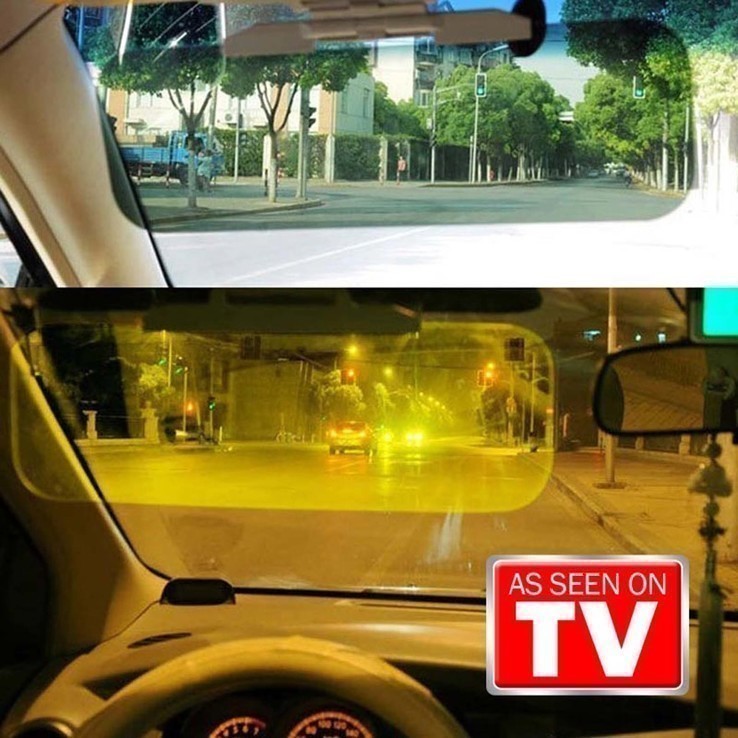 Антибликовый солнцезащитный козырек для автомобиля HD Vision день-ночь, фото №7