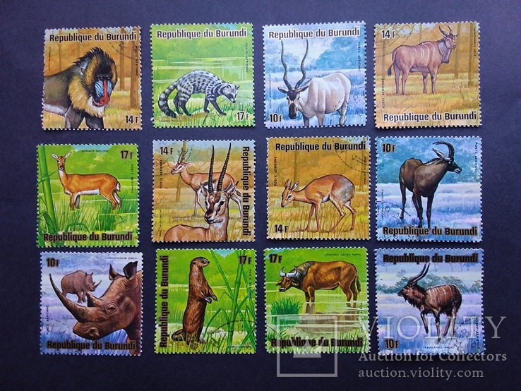 Почтовые  марки  Бурундии, фото №2