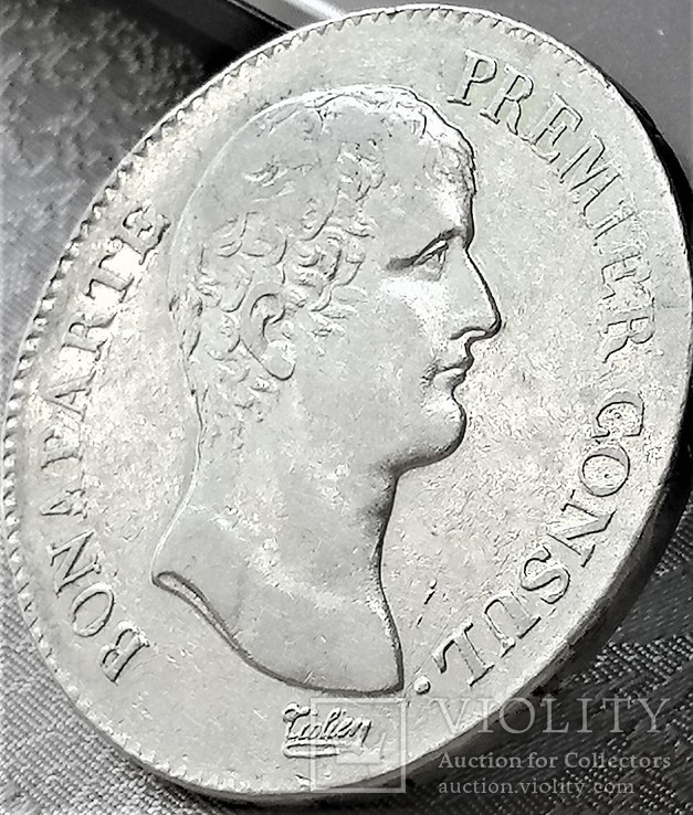 5 франків 1803 року (an12) Наполеон І, срібло, aUNC, фото №5
