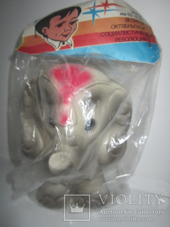 Іграшка Гумовий Слон 14см СРСР, фото №2