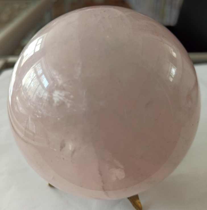 Большой шар из розового кварца. Розовый кварц., фото №2