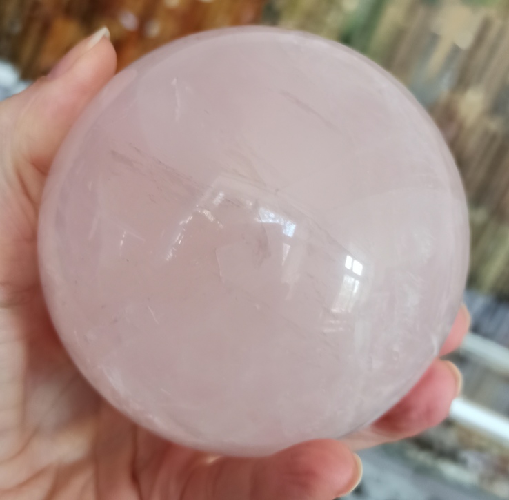 Большой шар из розового кварца. Розовый кварц., фото №9