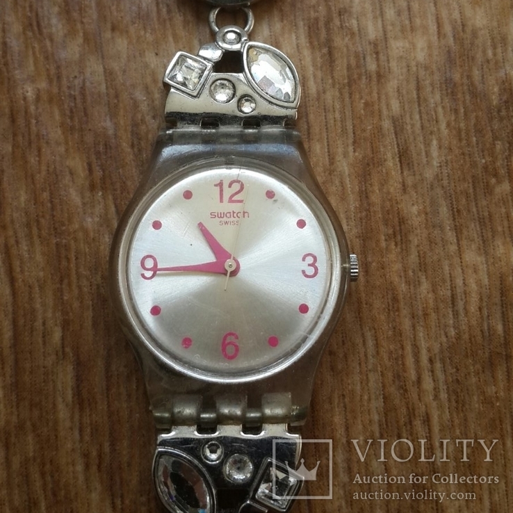 Часы Swatch Swiss Швейцария Женские С камнями Сваровски Рабочие