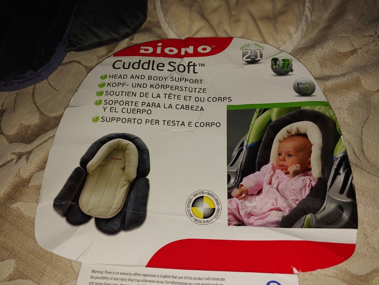 Diono Two2Go Cuddle Soft 2-in-1 Head Support