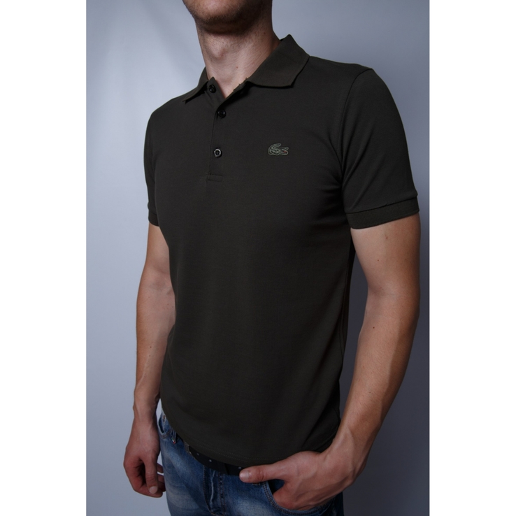 Koszulka polo męska LCT 2252-5 khaki w stylu marki, numer zdjęcia 2