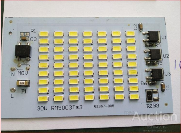 2в1 драйвер не надо 220v LED светодиод в прожектор лампа 30W Smart IC 30вт матрица 220в