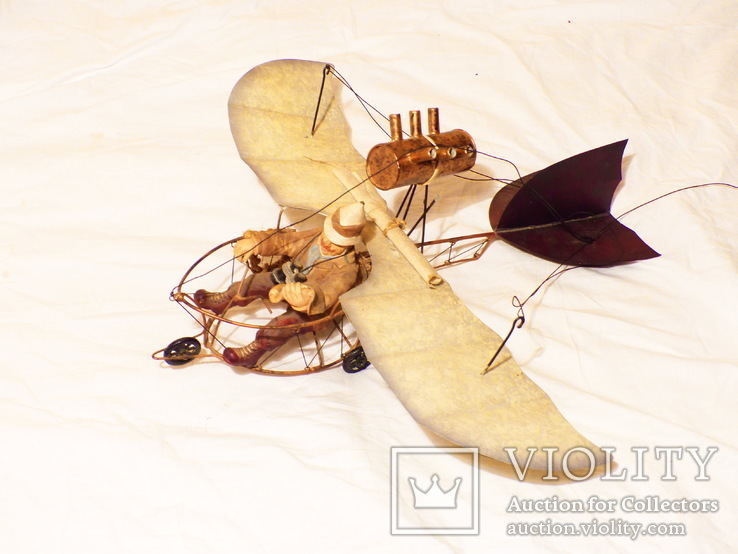 Первый самолет планер дельтаплан - декор интерьер - с подвесом, фото №2