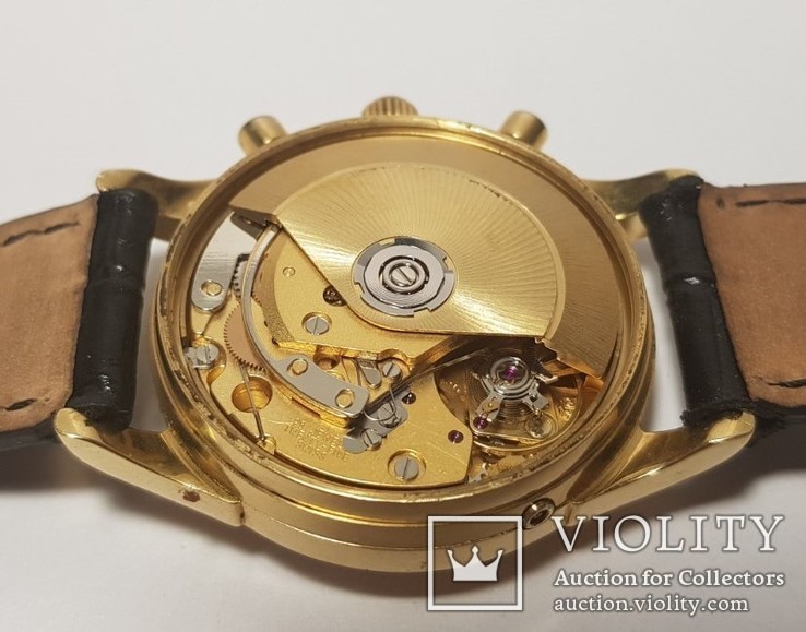 DuBois et fils Anniversary Edition 1743 - 1993 Gold Chronograph Moonphase, фото №5