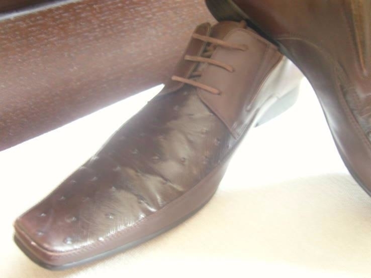 Туфли нат. кожа (страус), фото №5
