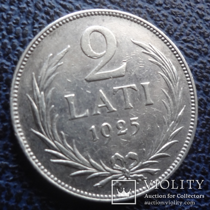 2 латы 1925 Латвия серебро (11.9.11)~, фото №4
