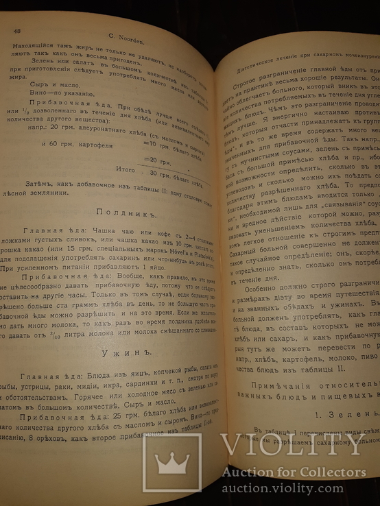 1906 Диететика. Руководство к диетическому лечению в 2 томах Комплект, фото №6