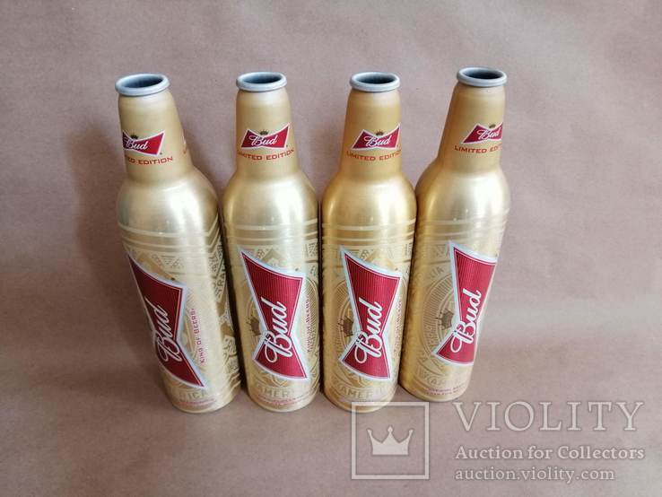 Бутылки пиво Bud Канада, алюминий, 2014 год, фото №8