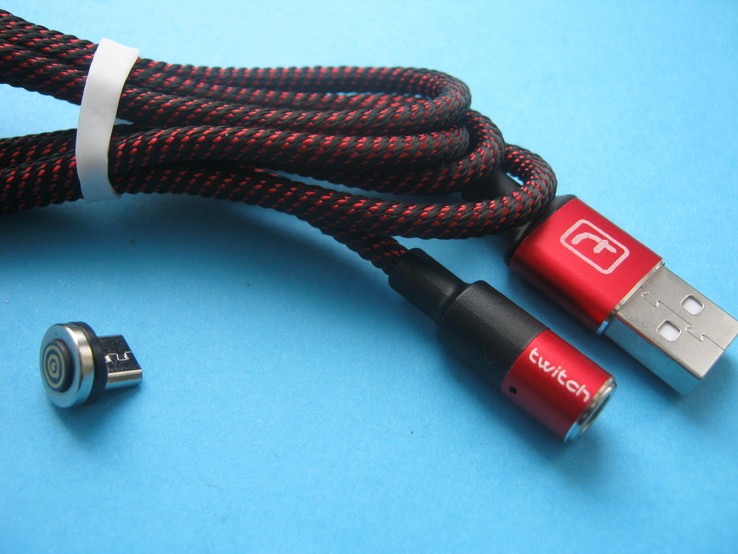 Магнитный кабель для передачи данных и зарядки 3A., фото №3