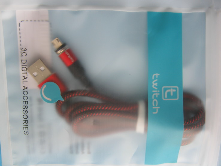 Магнитный кабель для передачи данных и зарядки 3A., фото №4