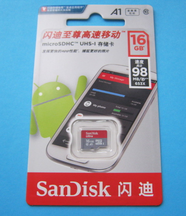 Карта памяти SanDisk Micro SD 16 Гб., photo number 2