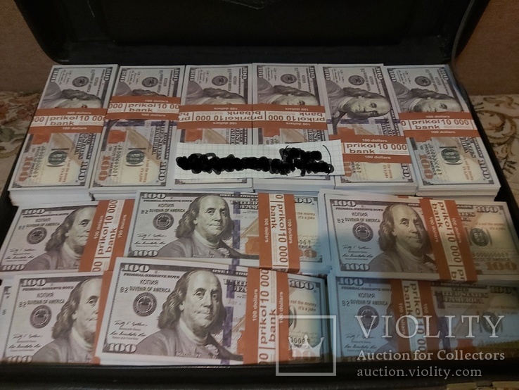 Дипломат с деньгами 100$ купюры Сувенирные деньги, фото №4