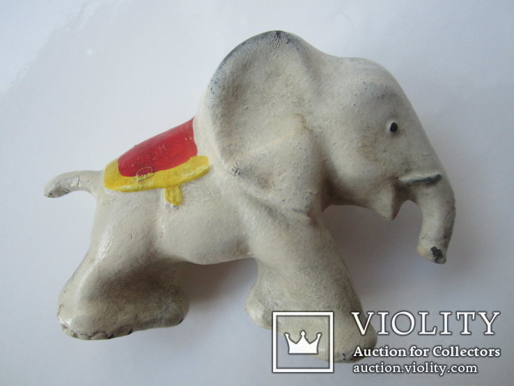 Цирковой слон пищик игрушка СССР, фото №3