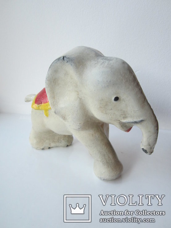 Цирковой слон пищик игрушка СССР, фото №5