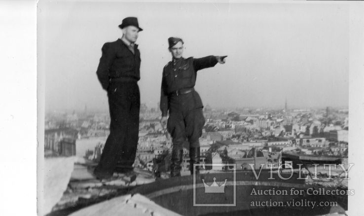 Фото. Круговая панорама Берлина с купола Рейхстага. 1948 г., фото №2