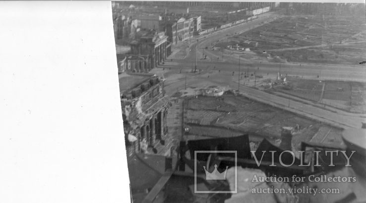 Фото. Круговая панорама Берлина с купола Рейхстага. 1948 г., фото №4