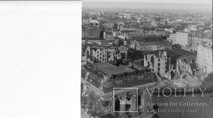 Фото. Круговая панорама Берлина с купола Рейхстага. 1948 г., фото №9