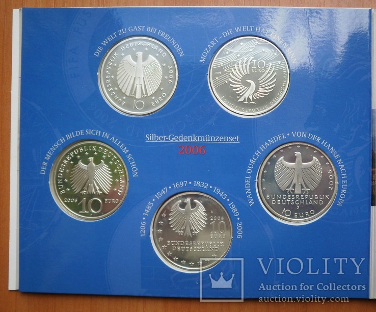  Годовой набор 10 евро 2006 г, фото №5