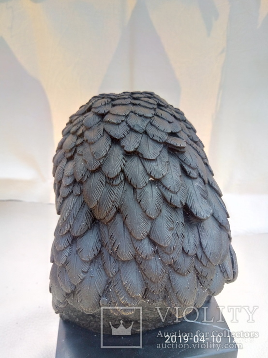 Голова белоголового орла бронза мрамор Европа 3,88 кг, фото №9