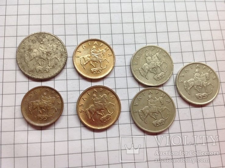 Монеты Болгарии 1, 2, 10 и 20 стотинки 1999-2000г, фото №3
