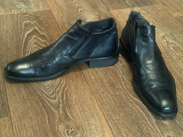  Varese + Solano - фирменные кожаные туфли разм.41, photo number 7