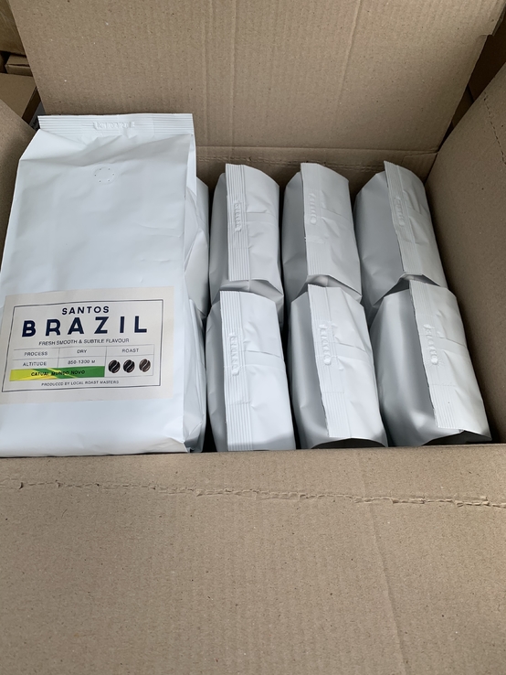 Элитный кофе арабика 100% Бразилия Сантос 1кг