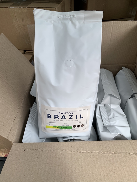 Элитный кофе арабика 100% Бразилия Сантос 10кг, фото №5