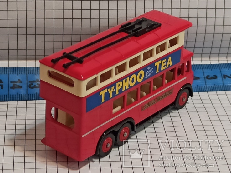 Lledo Karrier E6 моделька двухэтажный троллейбус чай Ty-Phoo dg041017 2000 модель, фото №10