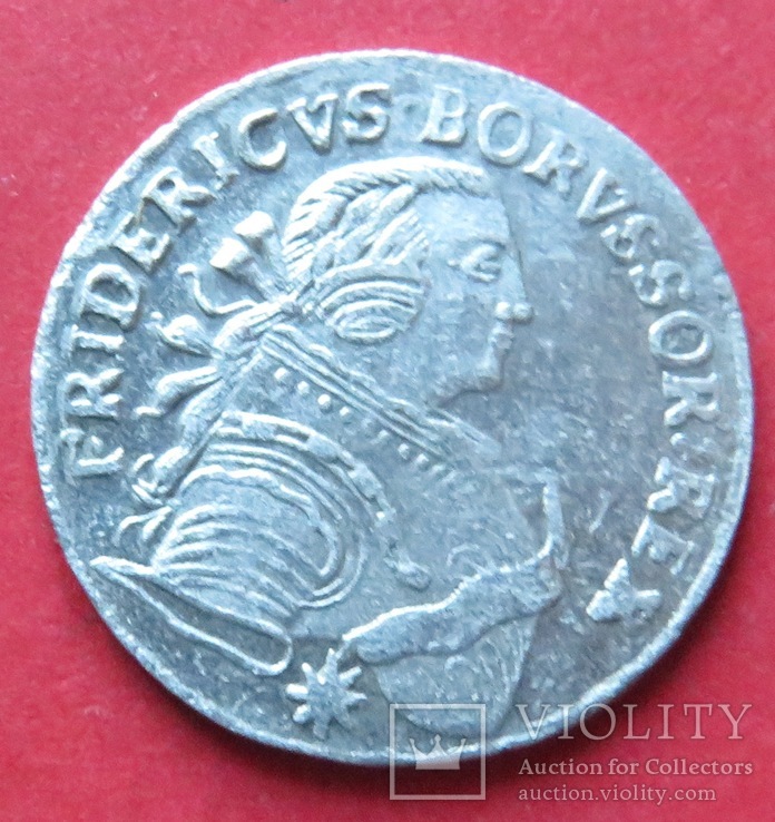 6 грошен 1755 г. короля Пруссии Фридриха II, фото №4