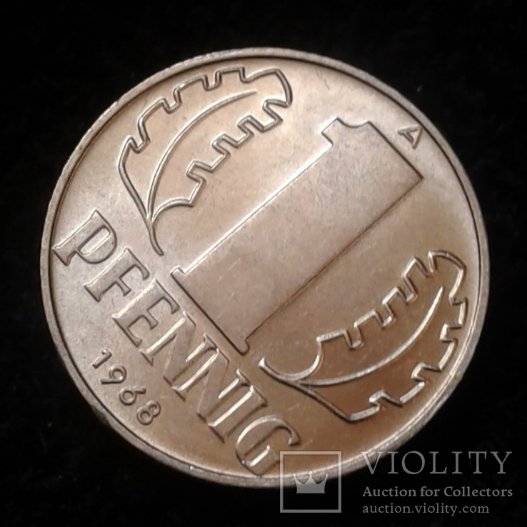 Germany (GDR) 1 Pfennig 1968, photo number 6