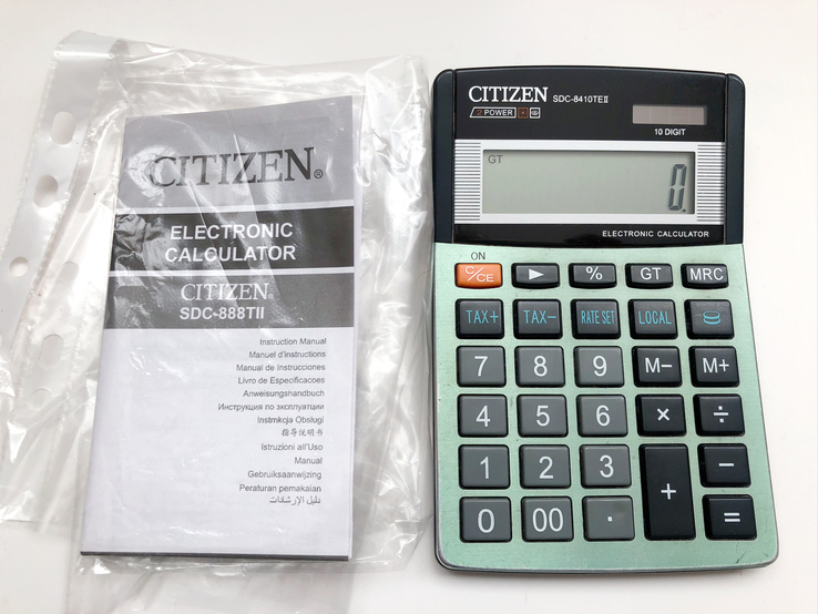Калькулятор CITIZEN SDC-8410 средний №1, фото №2