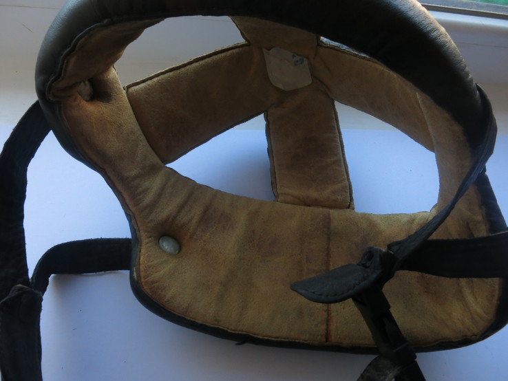 Защитный мягкий кожаный шлем для ребёнка, photo number 4