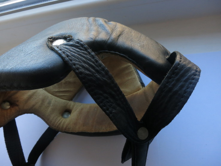 Защитный мягкий кожаный шлем для ребёнка, фото №7