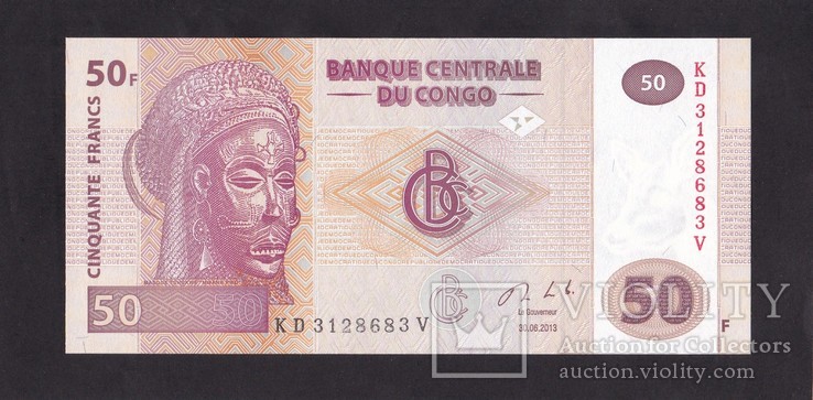 50 франков 2013г. Конго.