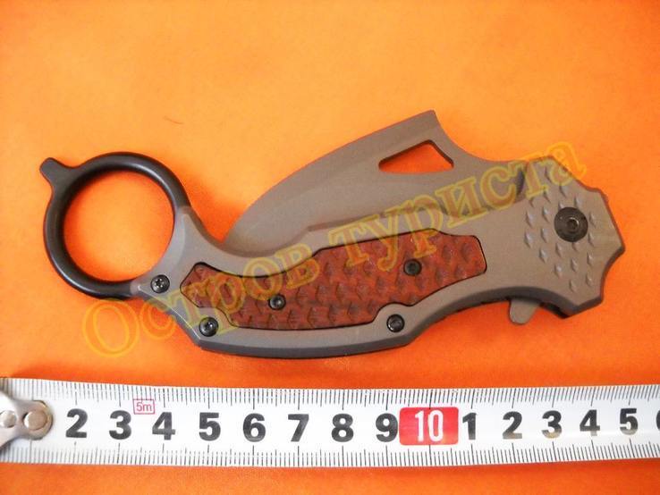 Нож выкидной керамбит DA106, фото №5
