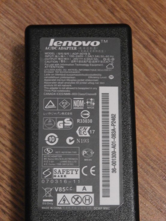 Блок питания, зарядка для ноутбука LENOVO 20V 4.5A 5.5*2.5 90W, numer zdjęcia 4
