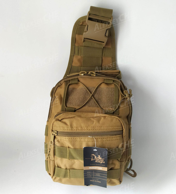 Тактическая - штурмовая универсальная сумка на 9 литров с системой M.O.L.L.E, фото №2