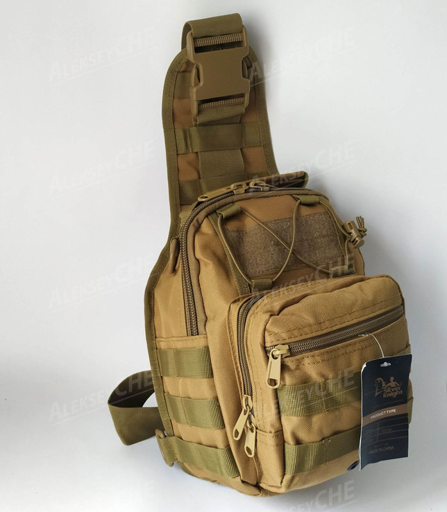 Тактическая - штурмовая универсальная сумка на 9 литров с системой M.O.L.L.E, фото №3