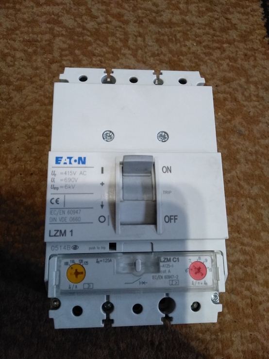 Автоматический выключатель Eaton LZM1 125A