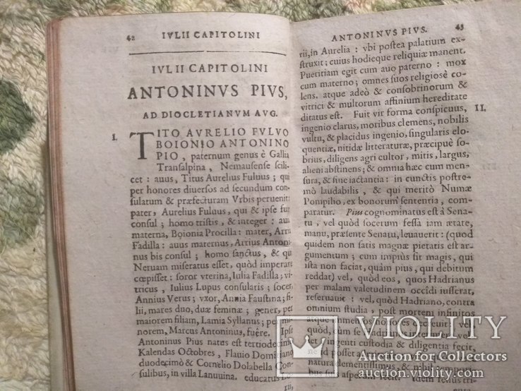 Редкая книга "История Августов" 1677 (биографии римских императоров от Адриана до Карина), фото №10