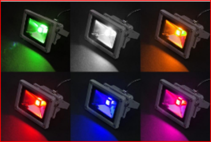 Автоматический Rgb прожектор светодиодный 30W разноцветный, фото №2