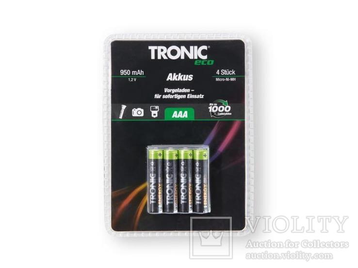 Аккумуляторные батарейки TRONIC eco - AAA 950 mAh, 1.2V (Германия) - 4 шт., фото №2