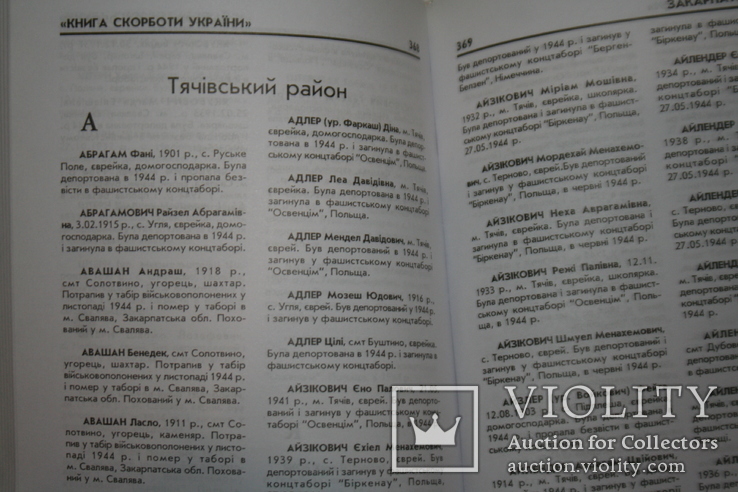 Закарпаття. Книга Скорботи. Т.9 (додатковий: Мукачівський, Тячівський та ін.). 2011, фото №4