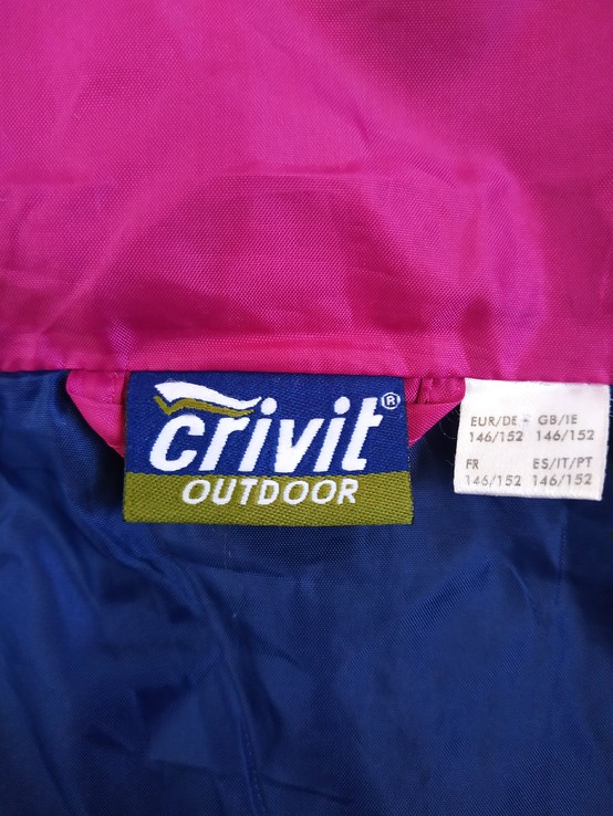 Куртка.  Ветровка CRIVIT полиэстер на рост 146-152(состояние нового), фото №9