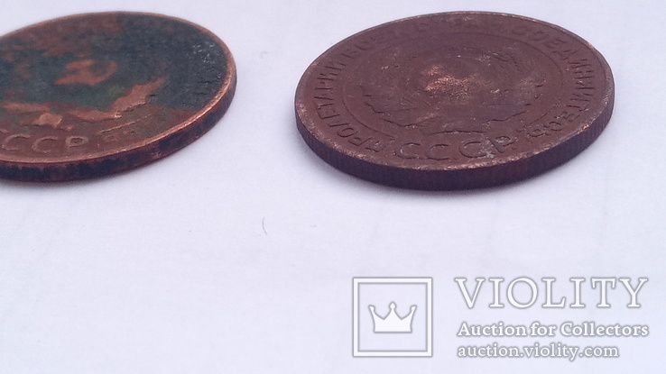 2 монети по 2 коп. 24 року, два різні штампи., фото №2