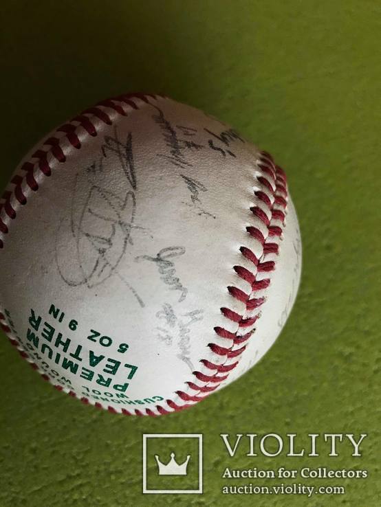 Бейсбольный мяч с автографами, фото №6